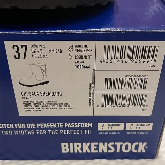 NWT Birkenstock Upsalla Black Ankle Booties - Picture 2 of 7